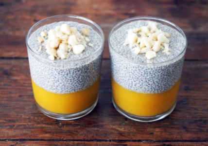 Чиа-пудинг с кокосовым молоком