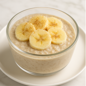 Протеиновый бананово-овсяный пудинг